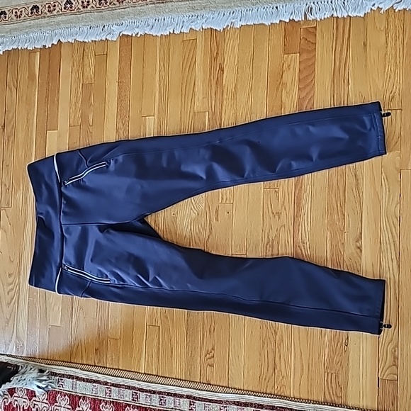Lole 'Hurry Up' water repellent warm leggings fleece lined in navy medium - Picture 9 of 14